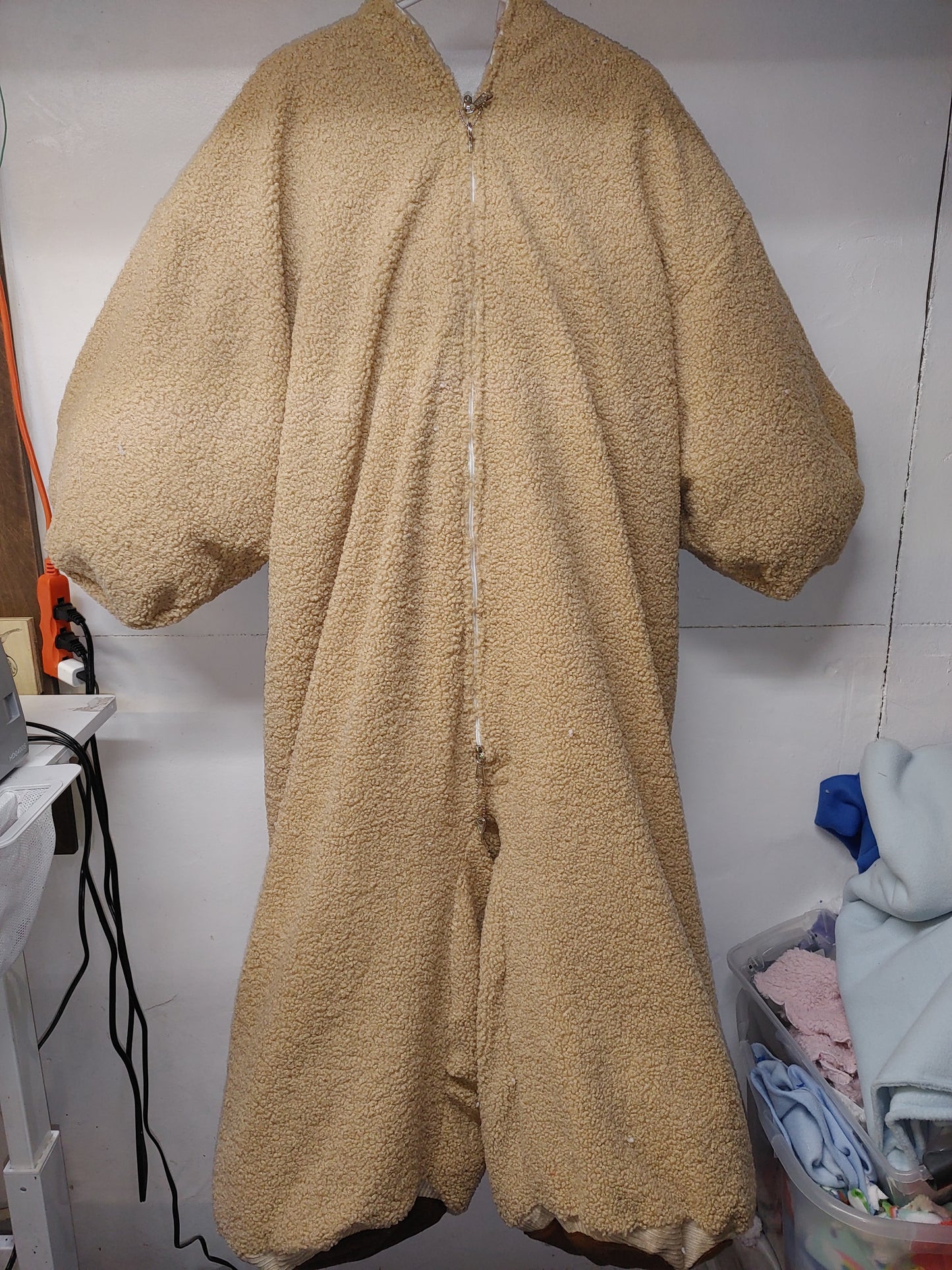 3 Layer Plush Naughty Bear Suit with Locking Zipper