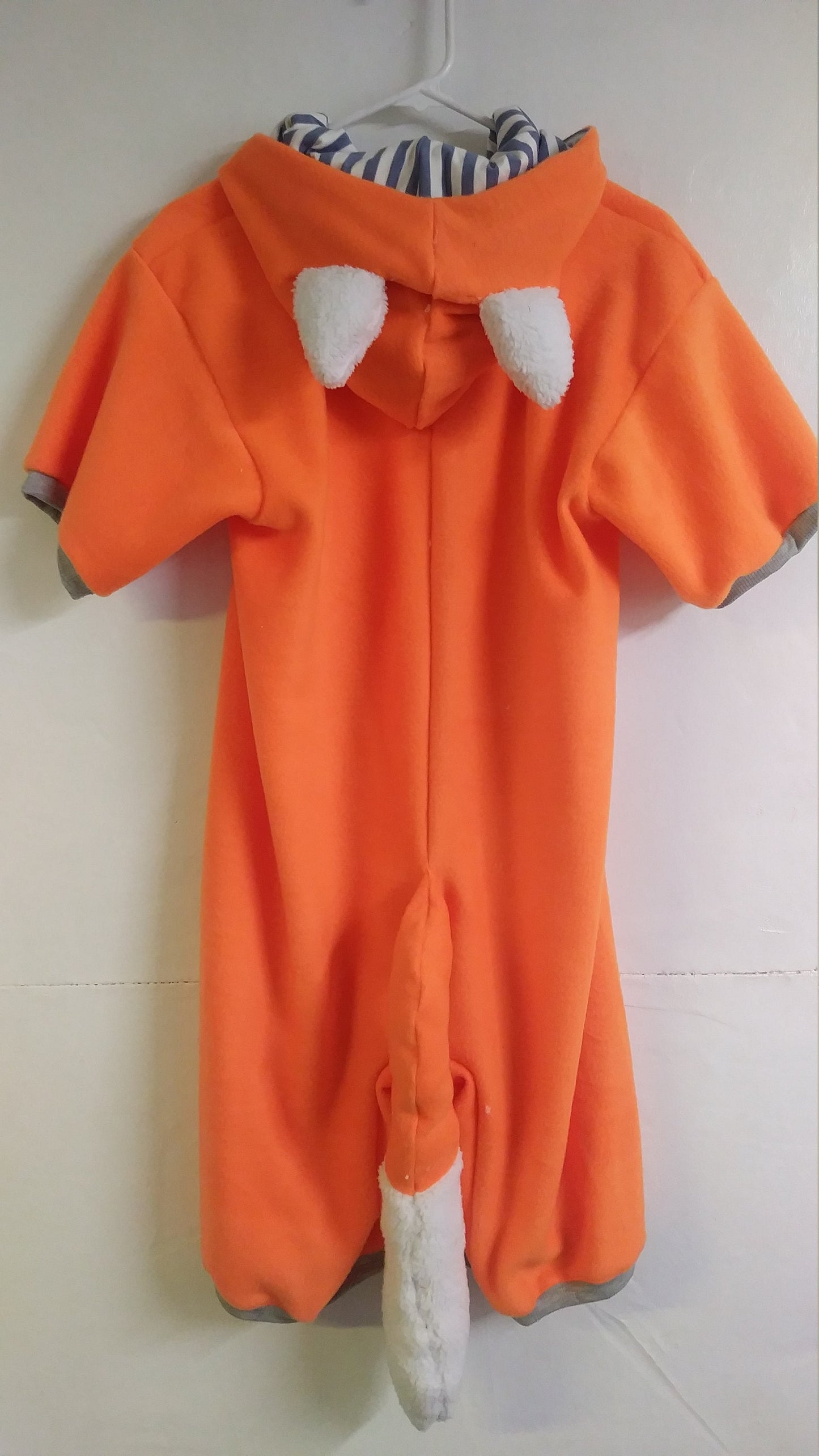 ABDL Fox Romper Sleeper Onsie with Locking Zipper in the front, Ears, Tail, and Hood, Custom Made S M L XL 2xl with your measurements