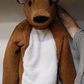 3 Layer Plush Bear, Adult Custom Sized, Mesh Eyes, Mesh Nose, and Locking Zipper Mouth