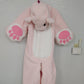 Pink Punishment Bear with locking mouth zipper