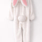 Baby Blue Bunny footie with hood/ears/tail