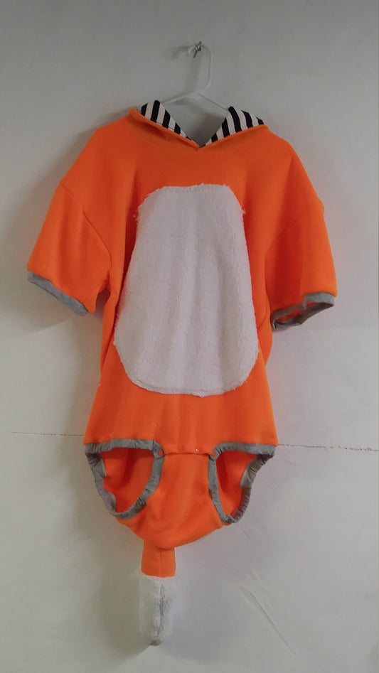 ABDL Fox Sleeper No LEG Onsie with Snap Crotch, Ears, Tail, and Hood, Custom Made S M L XL 2xl with your measurements