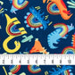 Rainbow Dinosaur Jersey Knit Autumn Footie Pajama*Custom Made to Your Size with Locking Zipper