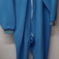 Vintage Look TURQUOISE Soft Fleece Footie Pajama with Any Character for Adults to Littles, Locking Zipper Made to Your Measurements